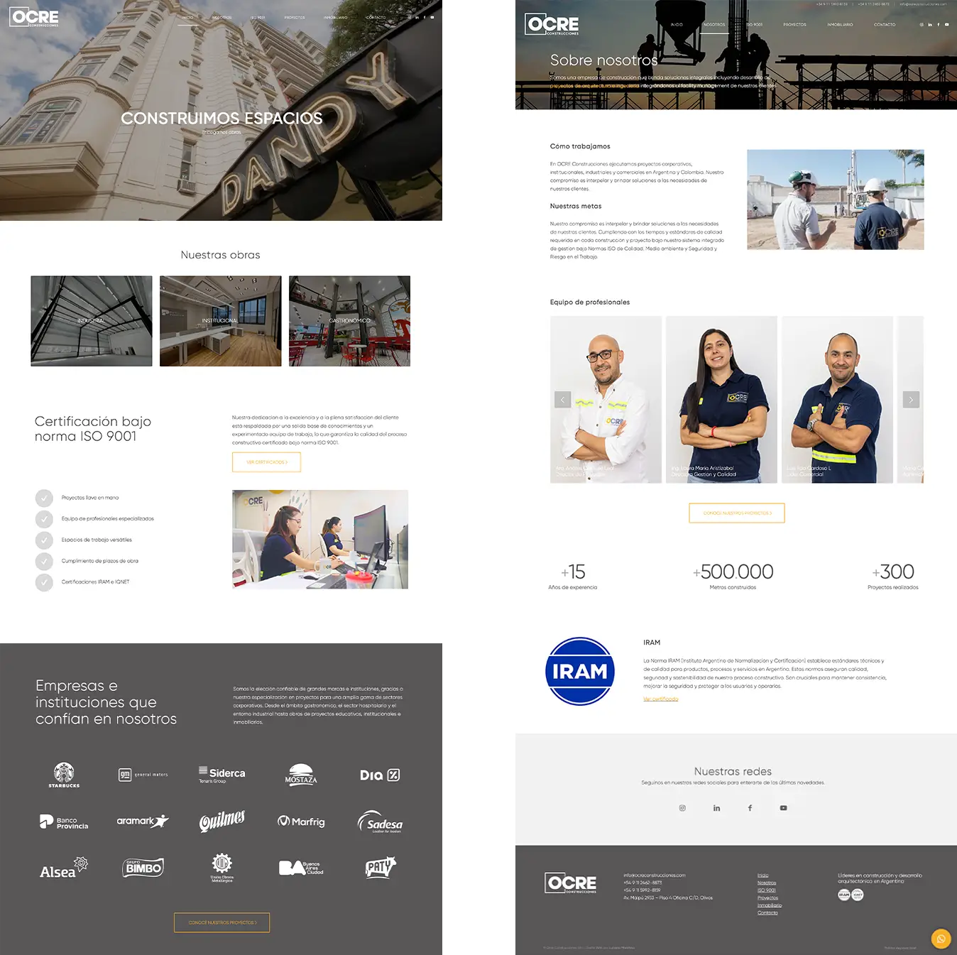 Páginas de Arquitectos - Ocre Construcciones