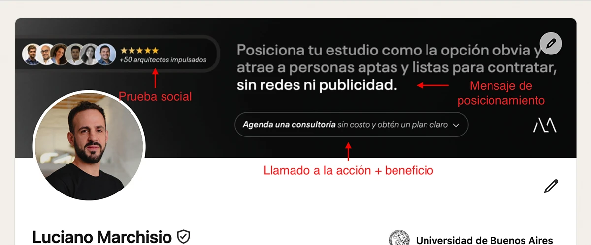 LInkedIn para Arquitectos