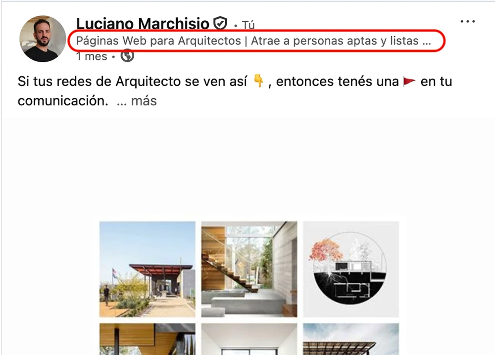 LinkedIn para Arquitectos