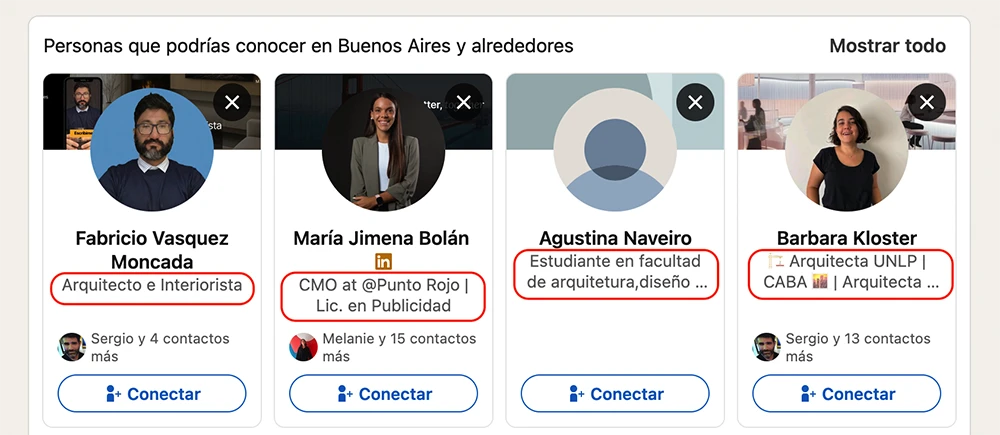 LinkedIn para Arquitectos