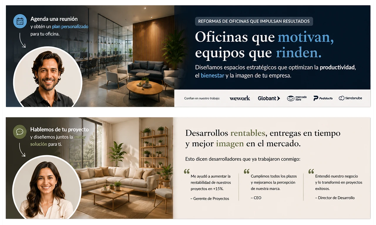 LinkedIn para Arquitectos - Ejemplos